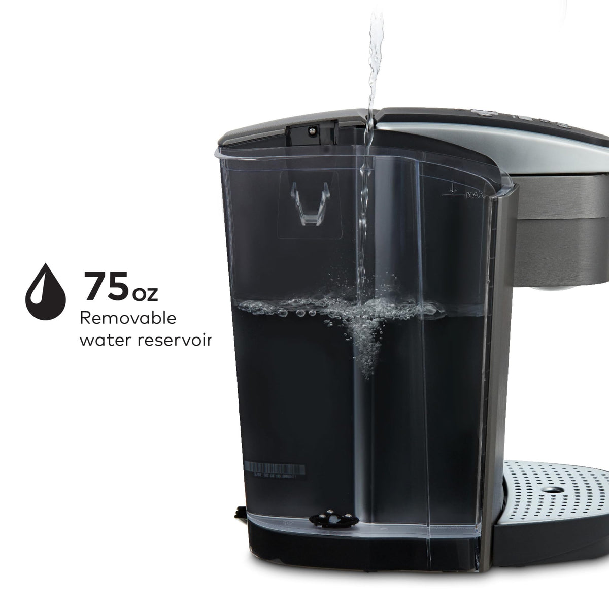 Single Serve K-Cup Pod Coffee Maker, 8 to 12oz Brew Size, Programmable D57915