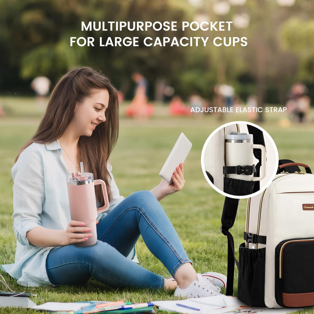 15.6 Inch Laptop Backpack with Pouch Pocket P2039