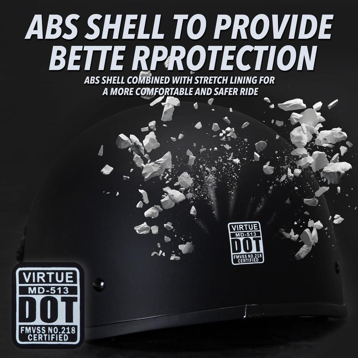 Matte Black Half Helmet XL S764796