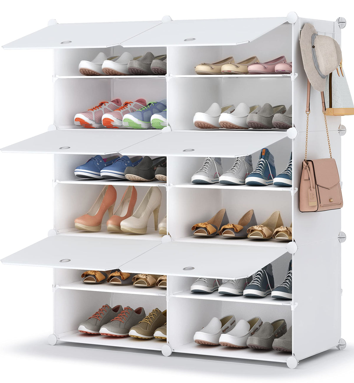24 Pair Modular Shoe Rack Organizer U1930
