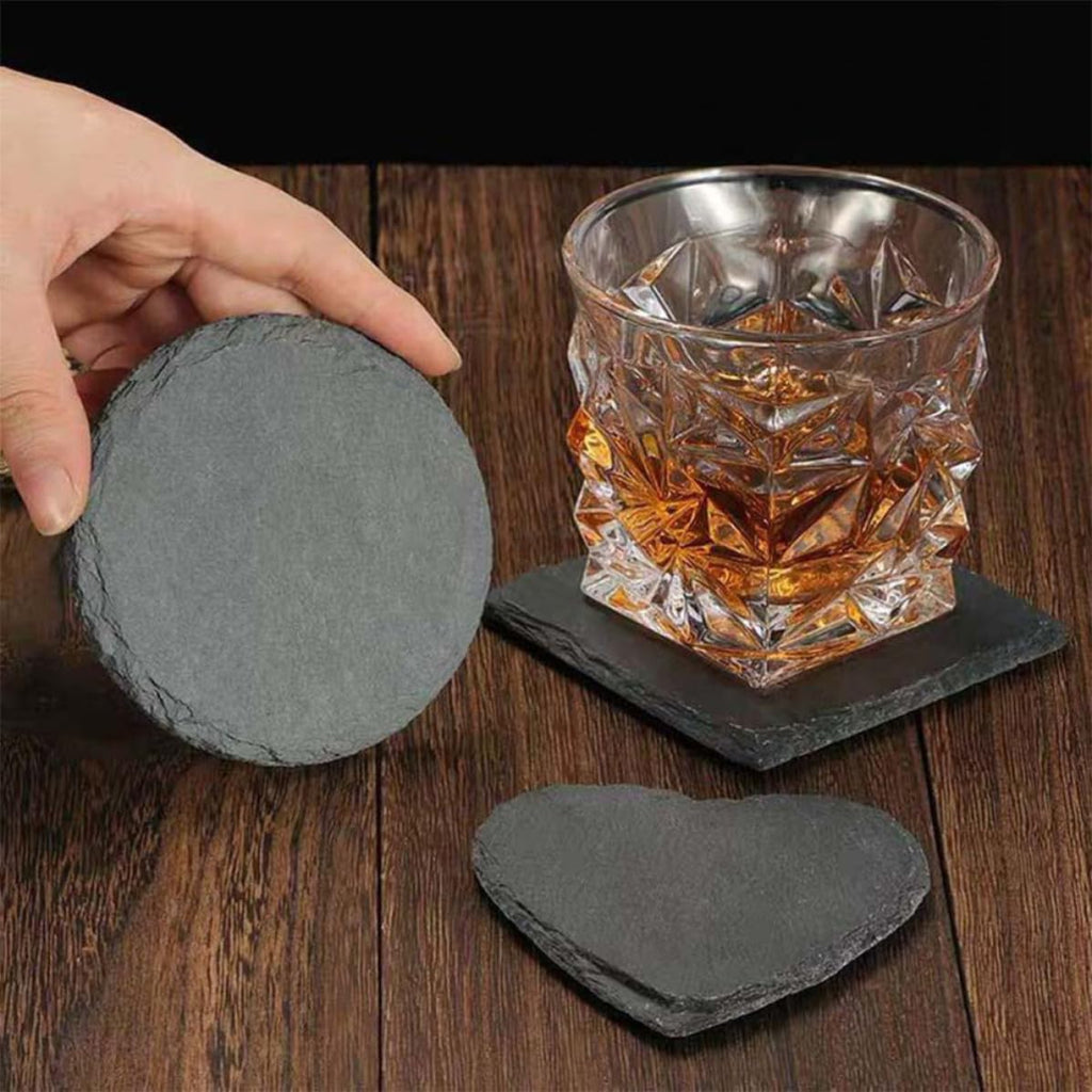Natural Stone Cup Coaster Set with Non Slip Bottom K670809