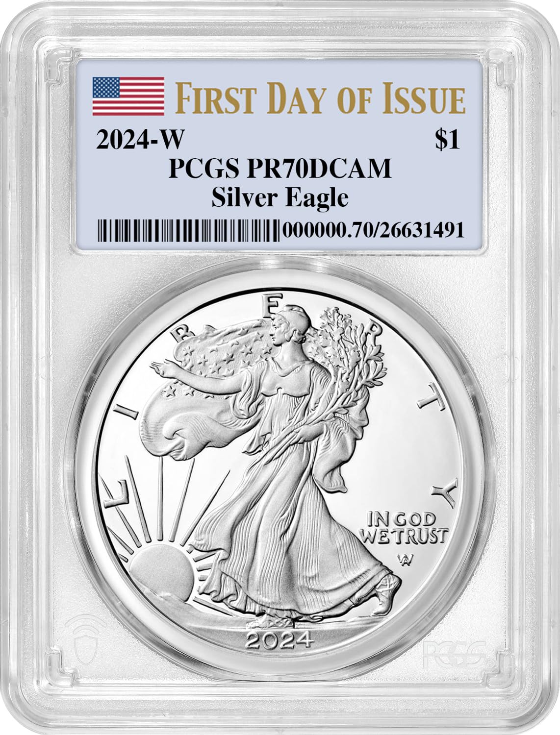 2024 American Silver Eagle PR70DCAM K6607