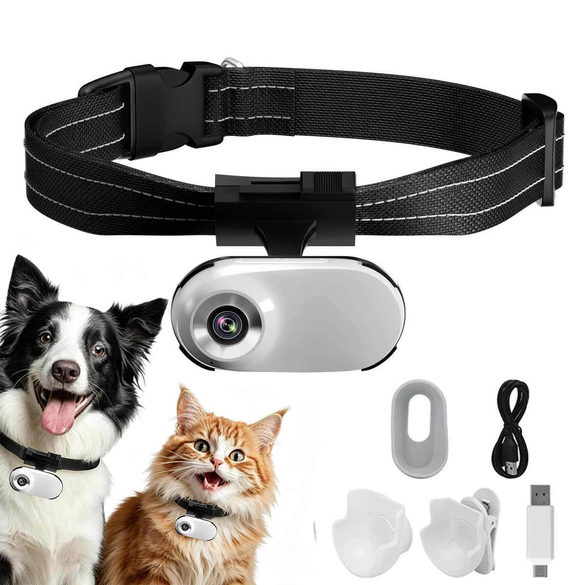 1080P Wireless Mini Pet Camera Collar I324419