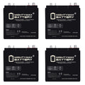 6V 210AH Dual Terminal SLA Replacement Battery 4 Pack G808032