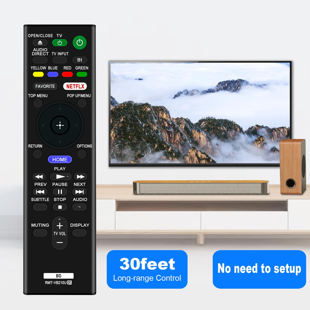 Replace Remote Control for Sony 4K Ultra HD Blu-ray Player U398