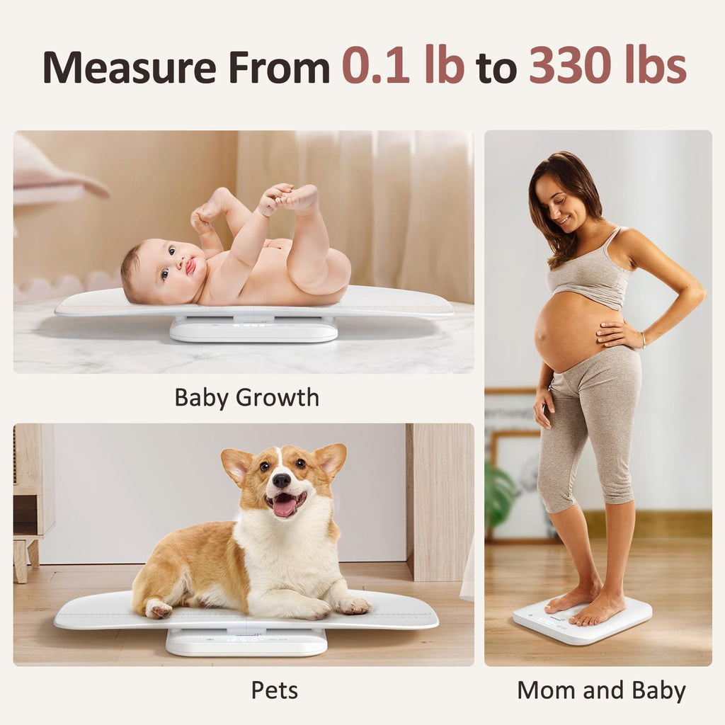 White Digital Baby Scale & Pet Scale E69715