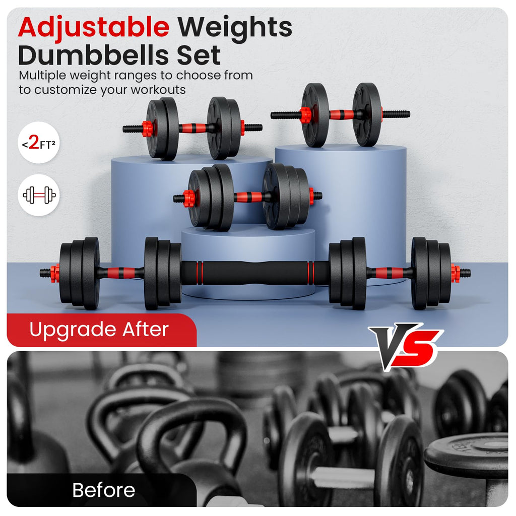 Adjustable 5-in-1 Dumbbell Set with Connector C788