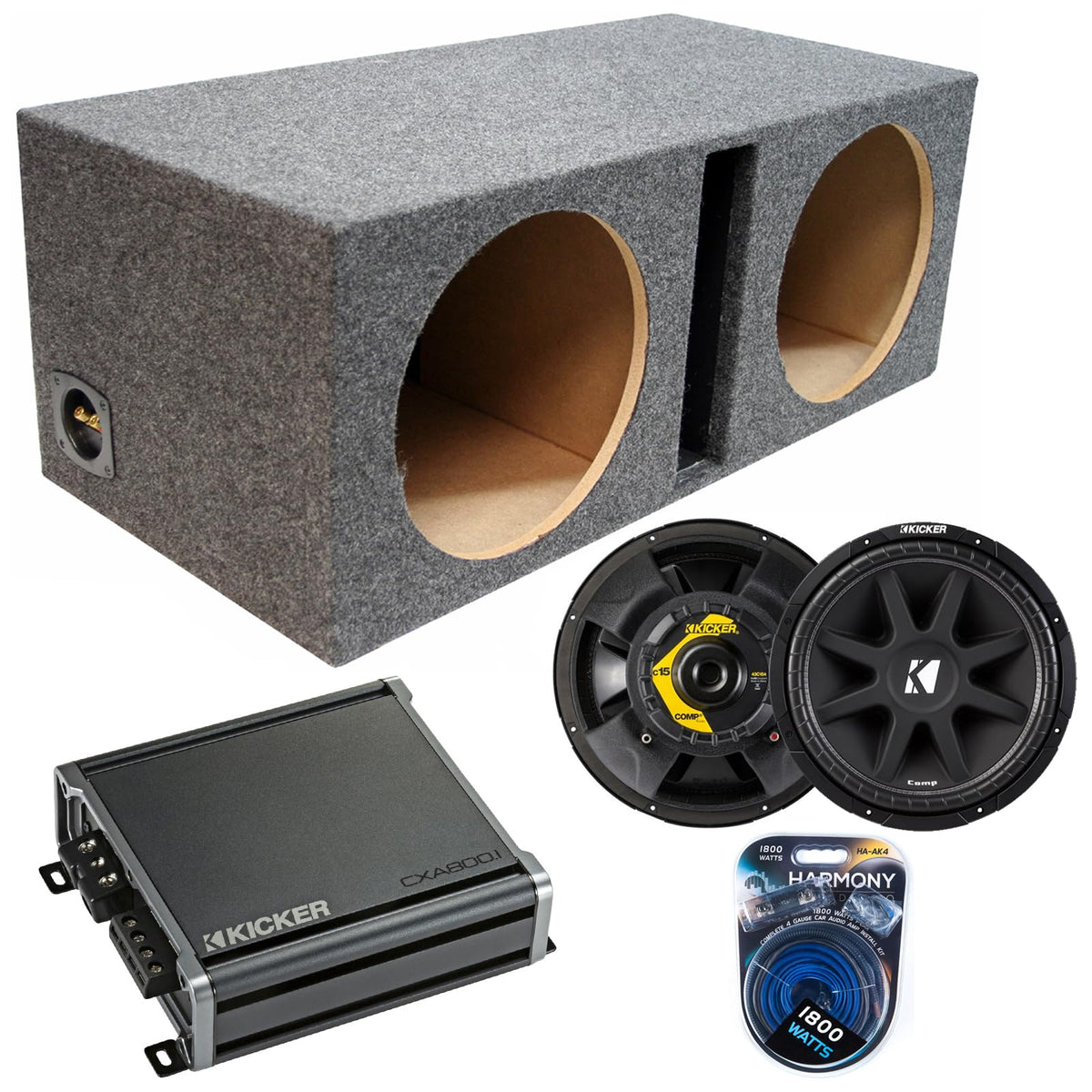 Dual 15" Sub Box W9570