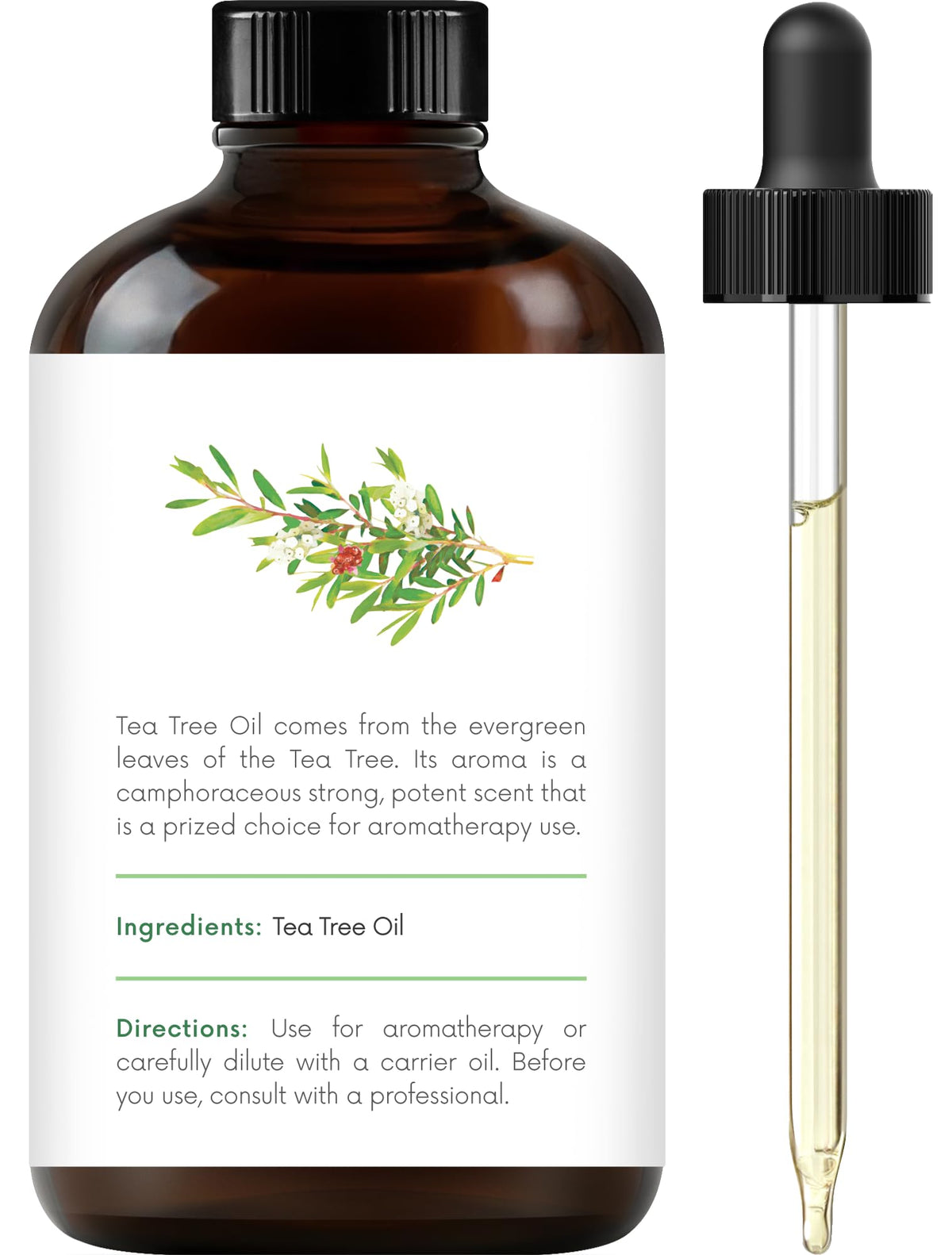 Eucalyptus Tea Tree and Lavender Essential Oil Set 4 Fl. Oz K112645