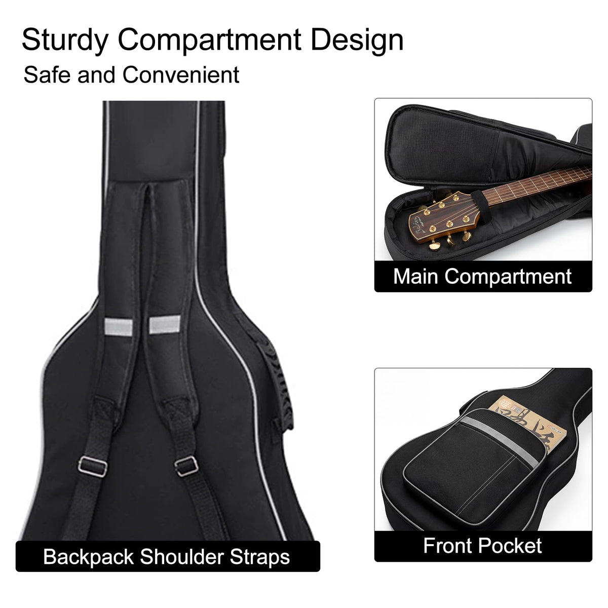 41 Inch Water-Resistant Acoustic Guitar Bag Q899