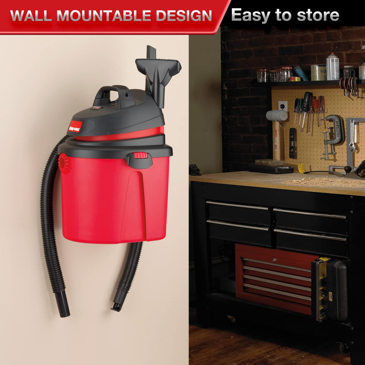 4 Gallon 4.0 Peak HP Wet/Dry Vacuum I876968