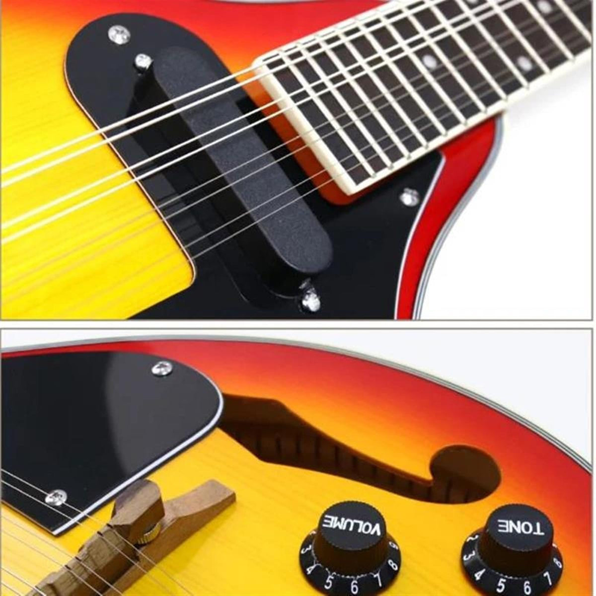8 Strings Spruce Sunburst Electric Mandolin S682