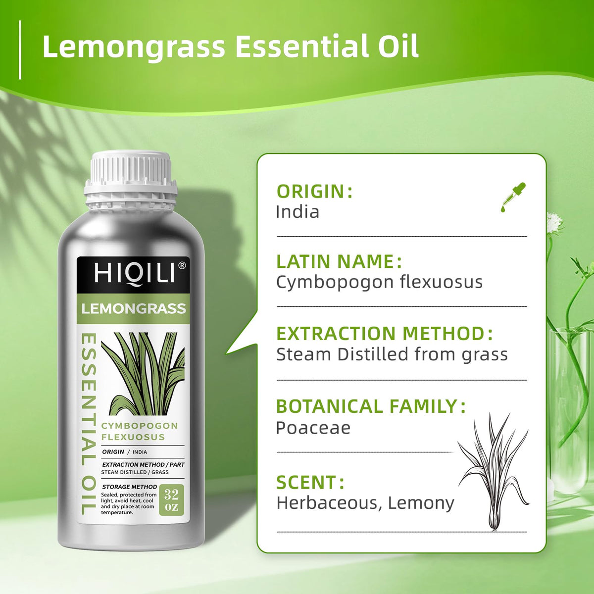 Lemongrass Essential Oil D3894