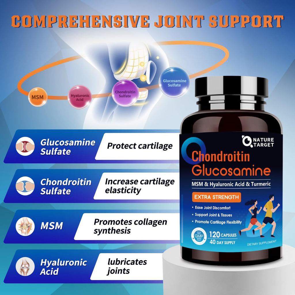 Probiotics with Glucosamine Chondroitin MSM Joint Support Supplement W219563