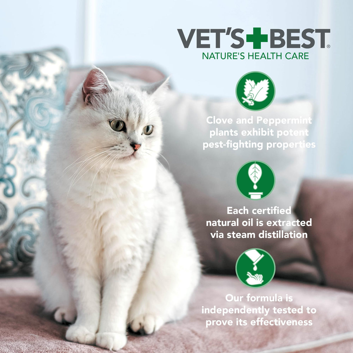 Adjustable Flea & Tick Repellent Cat Collar Q549611