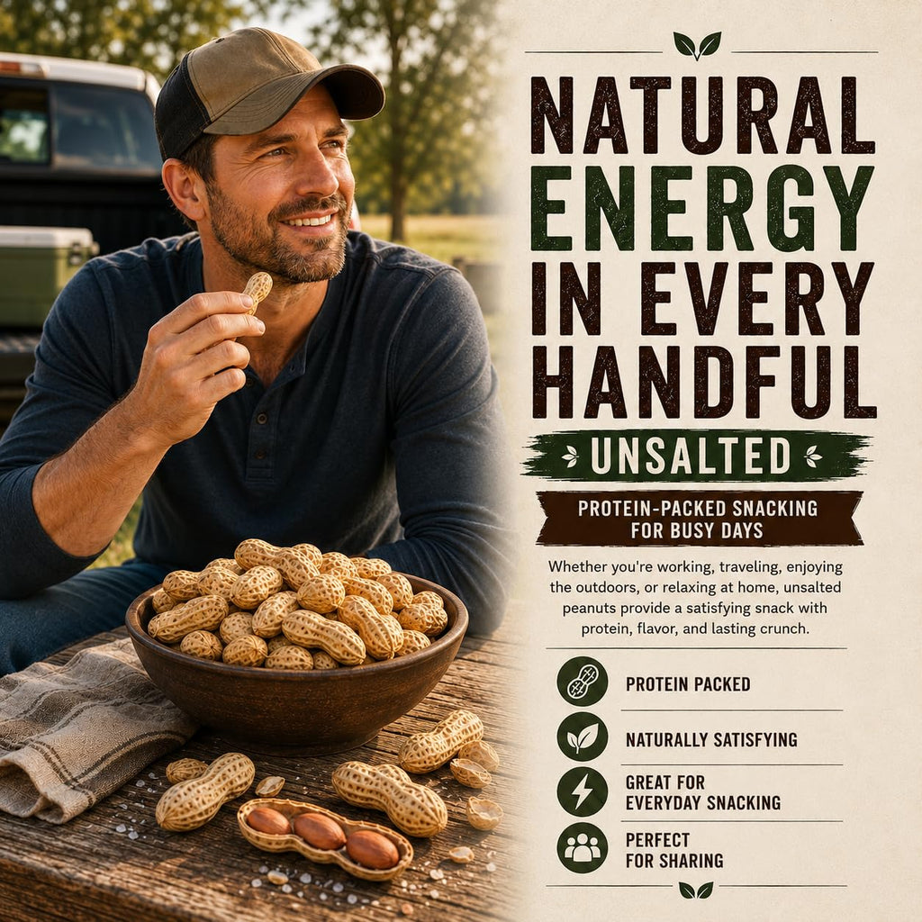 4 LB Unsalted Roasted Peanuts In Shell H734