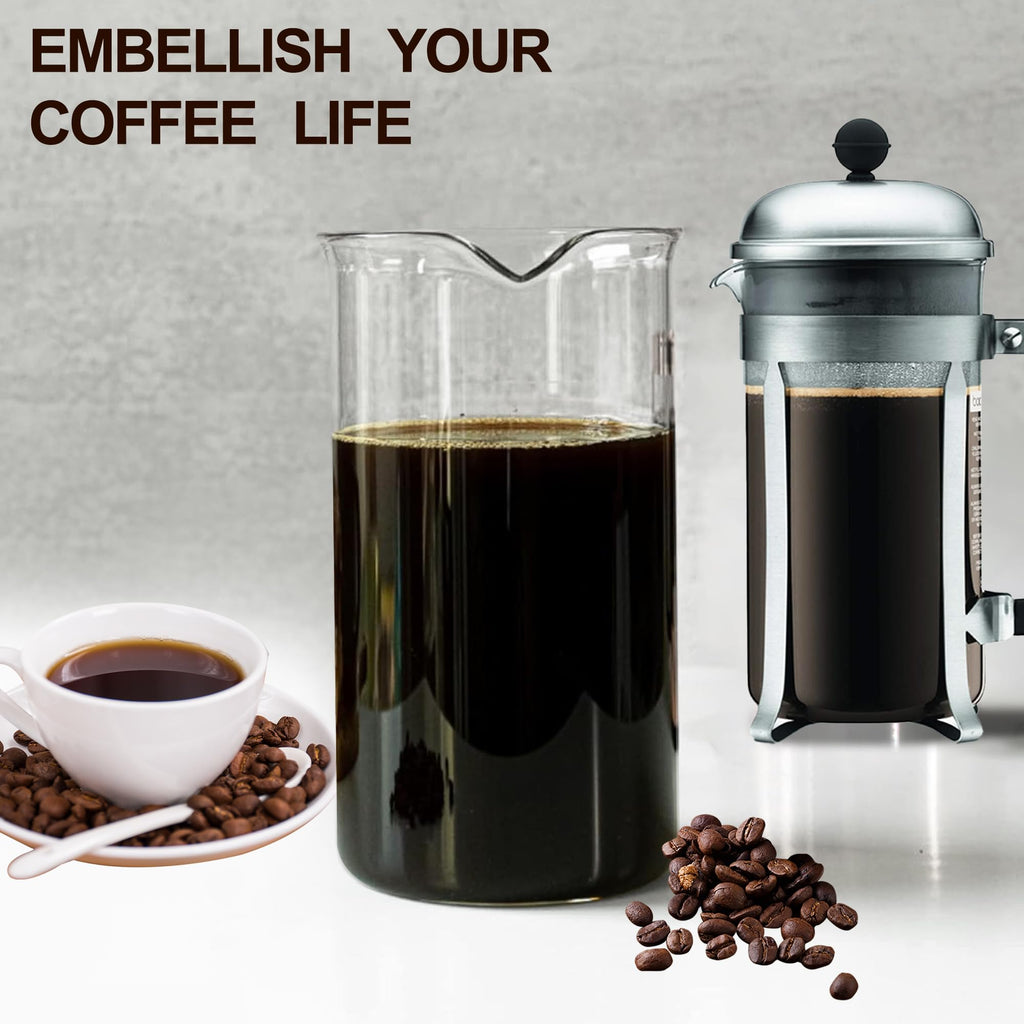 Glass French Press Replacement, 34 Ounce, Dishwasher Safe Y416189