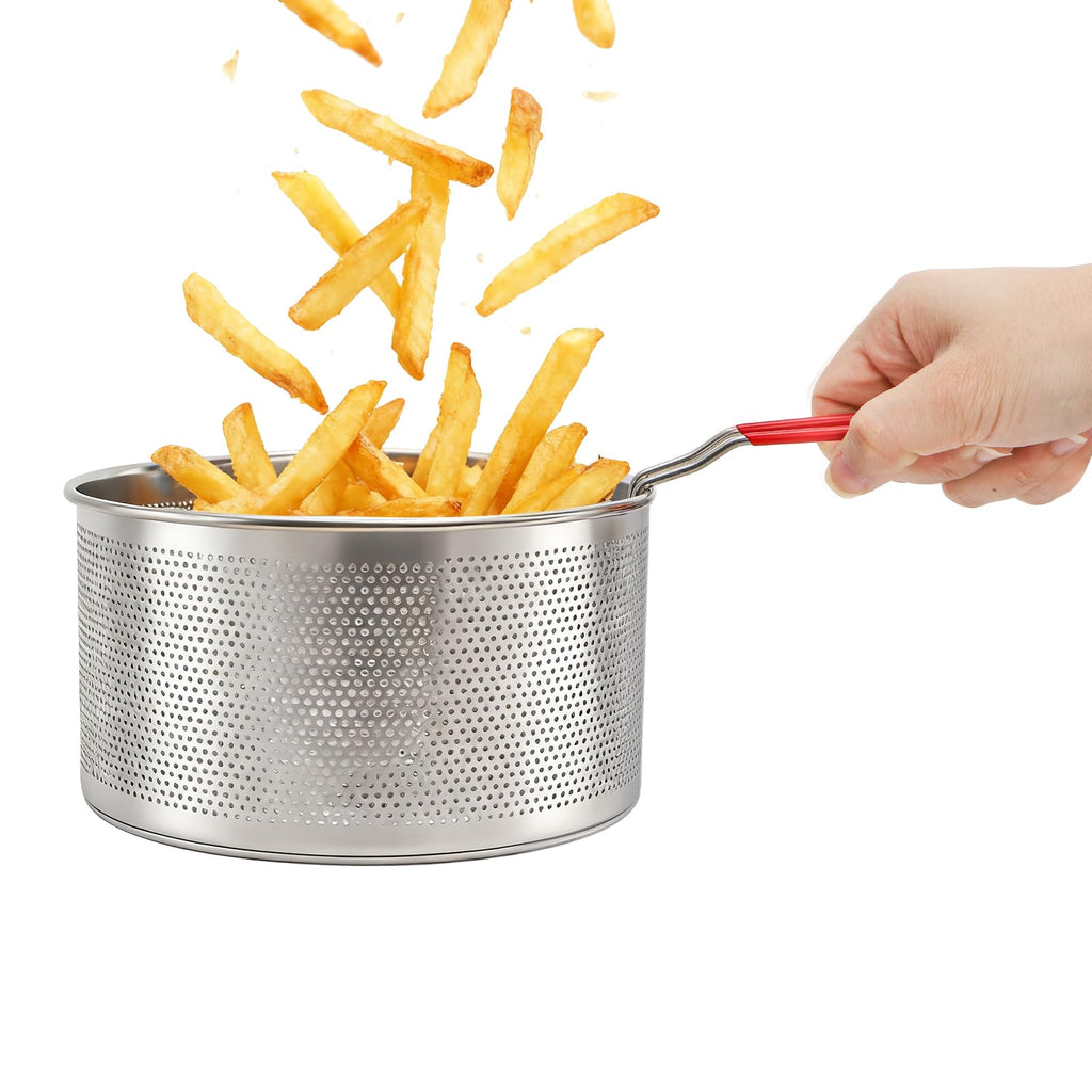 Set of 2 Stainless Steel Pasta Strainers with Removable Handle E7267