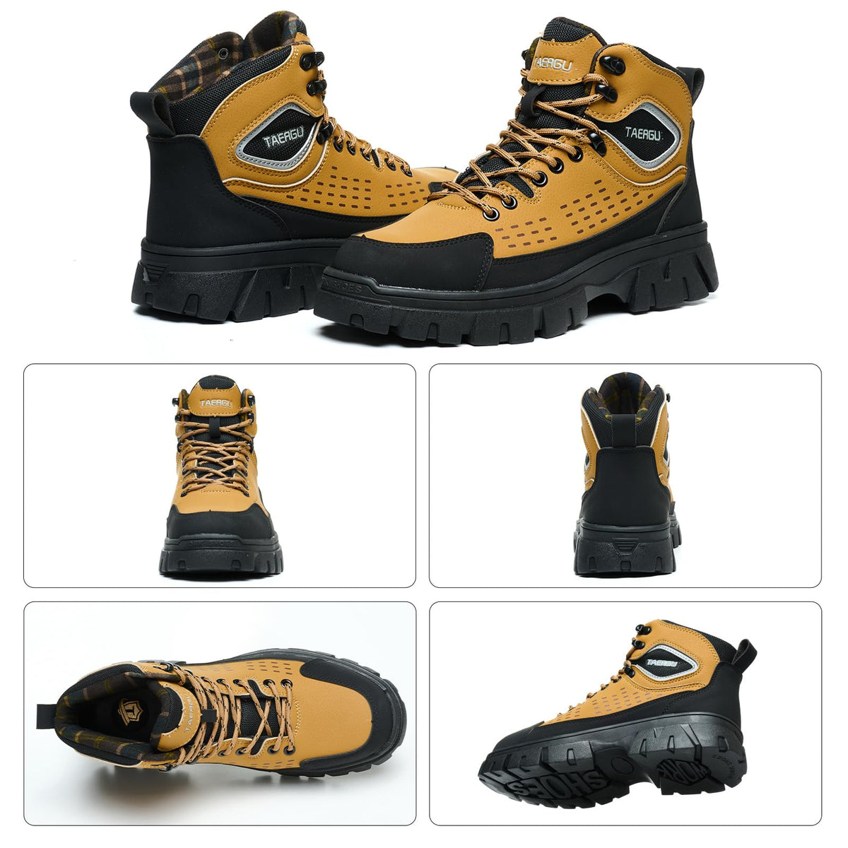 Steel Toe Work Boots 6" Waterproof D331