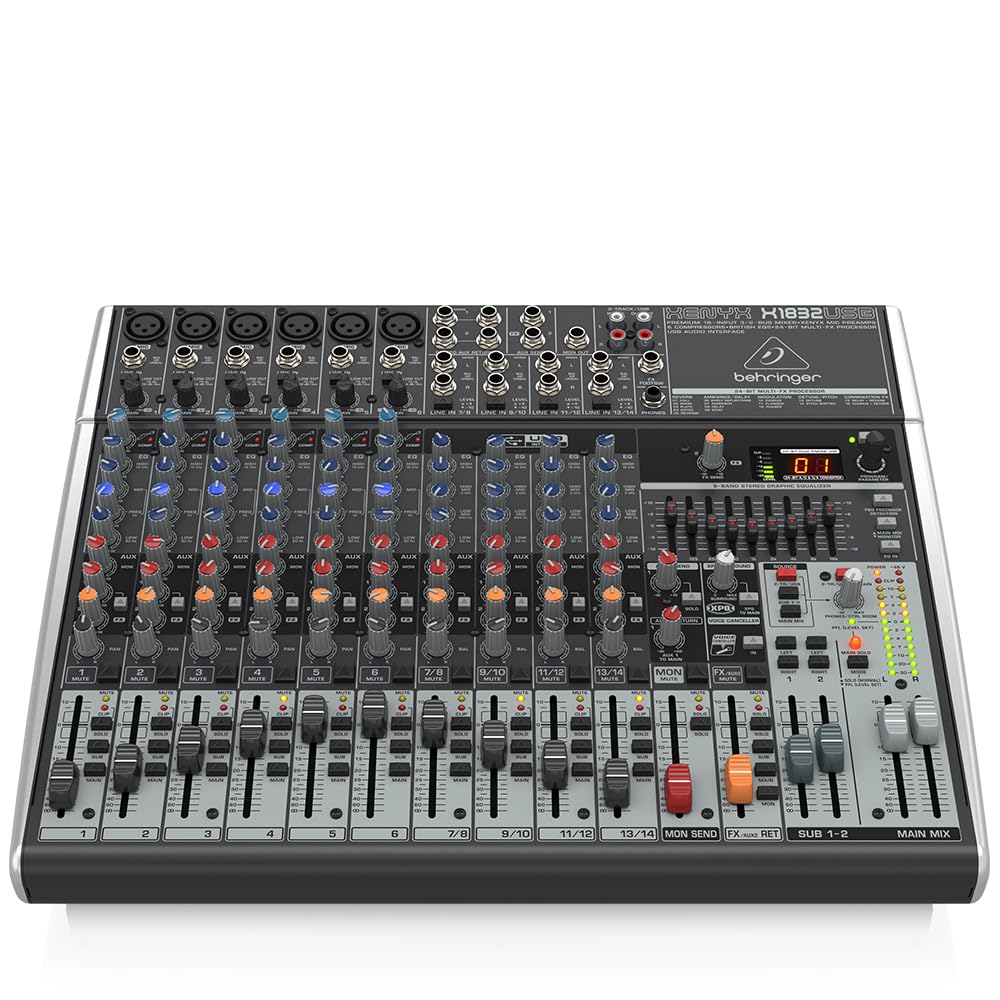 18-Input 3/2-Bus Mixer with Mic Preamps & Compressors S8702
