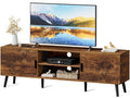 55 Inch TV Stand with Adjustable Shelf and 2 Cabinets W6929