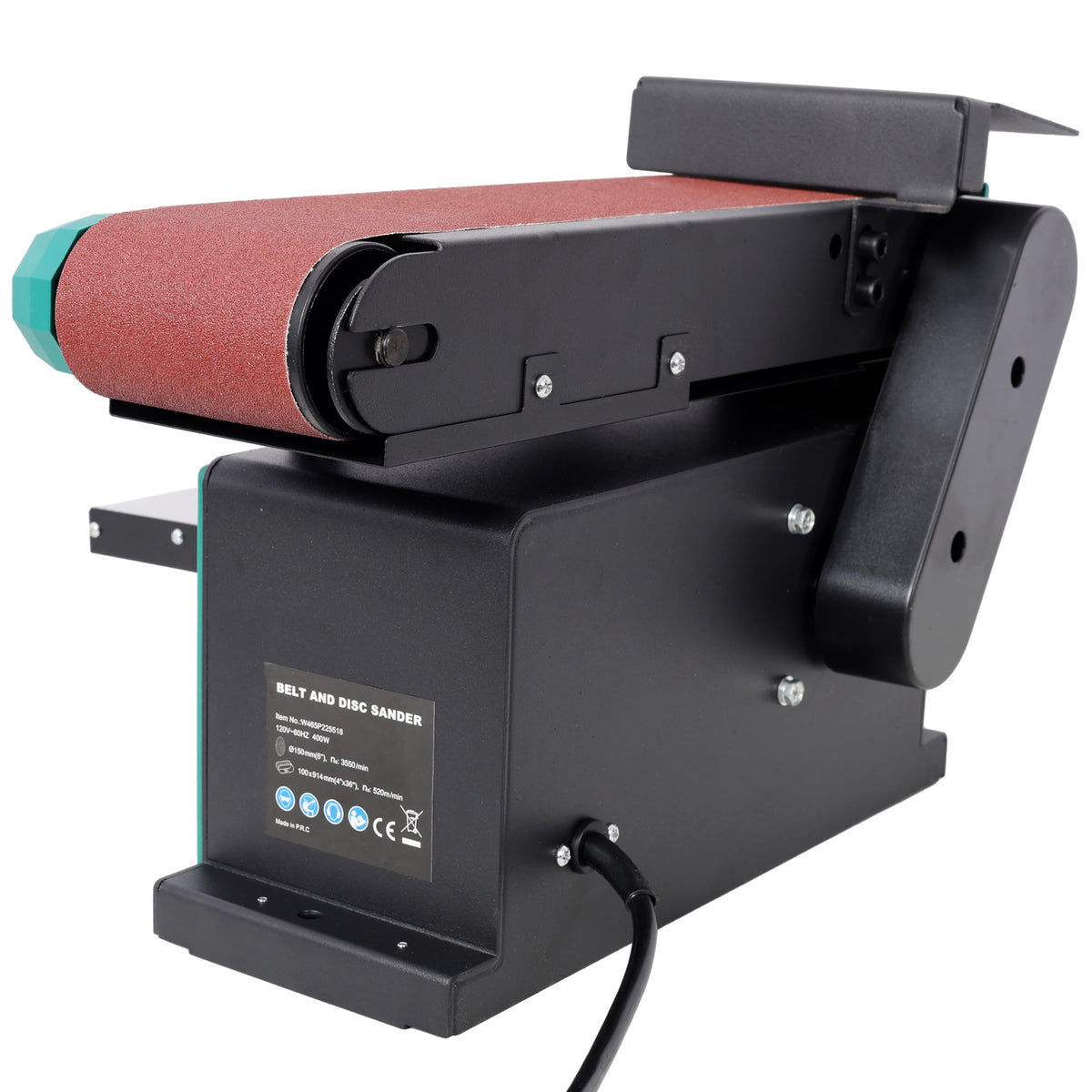 4" X 36" Belt and Disc Sander, 120V, Adjustable Tilt and Bevel Table H8775