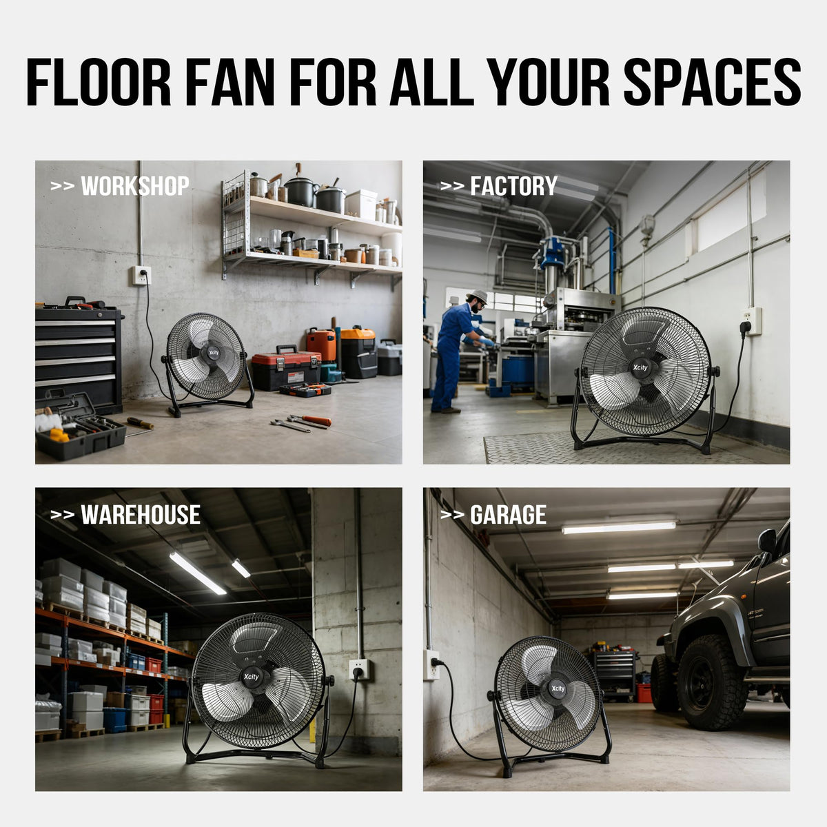 18 Inch Metal Floor & Box Fan P617802