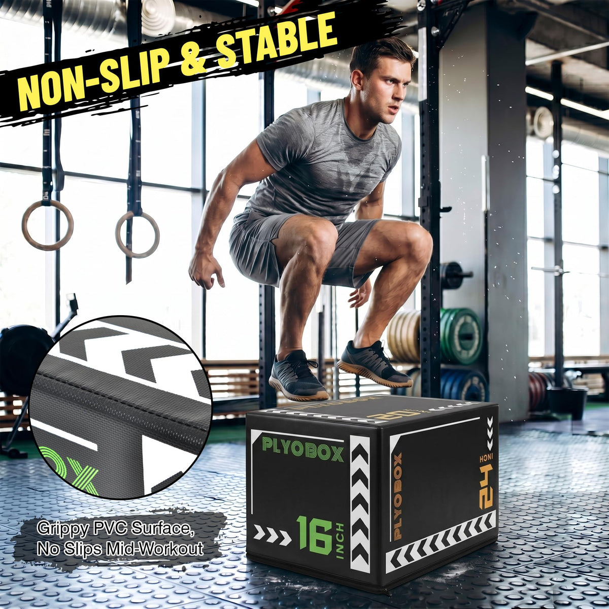 3-in-1 Foam Plyometric Jump Box L671