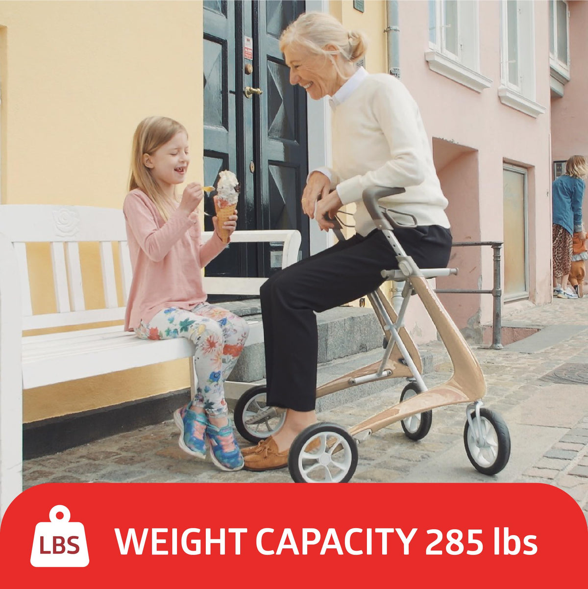 Carbon Ultralight Rollator Walker with Organizer Bag U2260