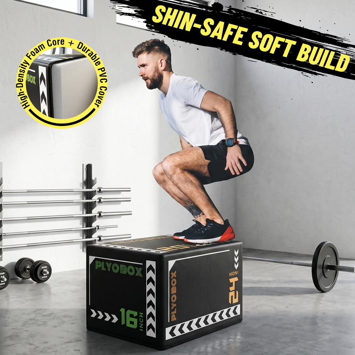 3-in-1 Foam Plyometric Jump Box L671