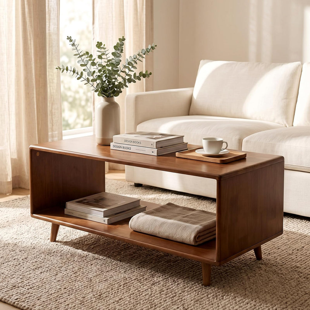 39" Rectangular Solid Wood Coffee Table N37721