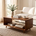 39" Rectangular Solid Wood Coffee Table N37721