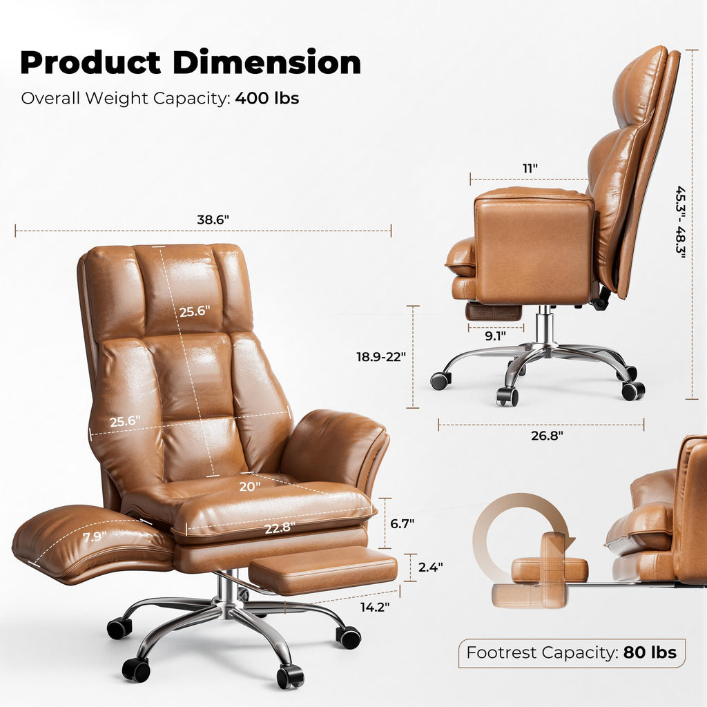 Big and Tall Office Chair with Flip Armrests M2802