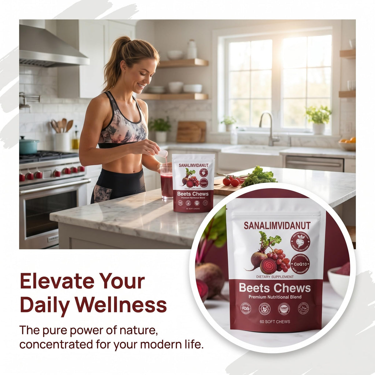 Beet Root Chews 500mg 60 Chews C605894