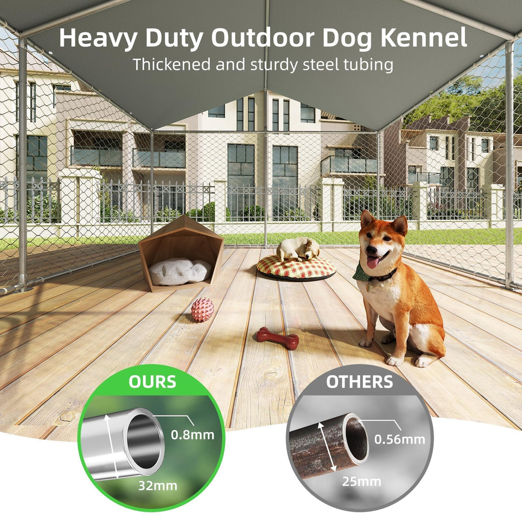 10'x10' Heavy Duty Outdoor Dog Kennel L378