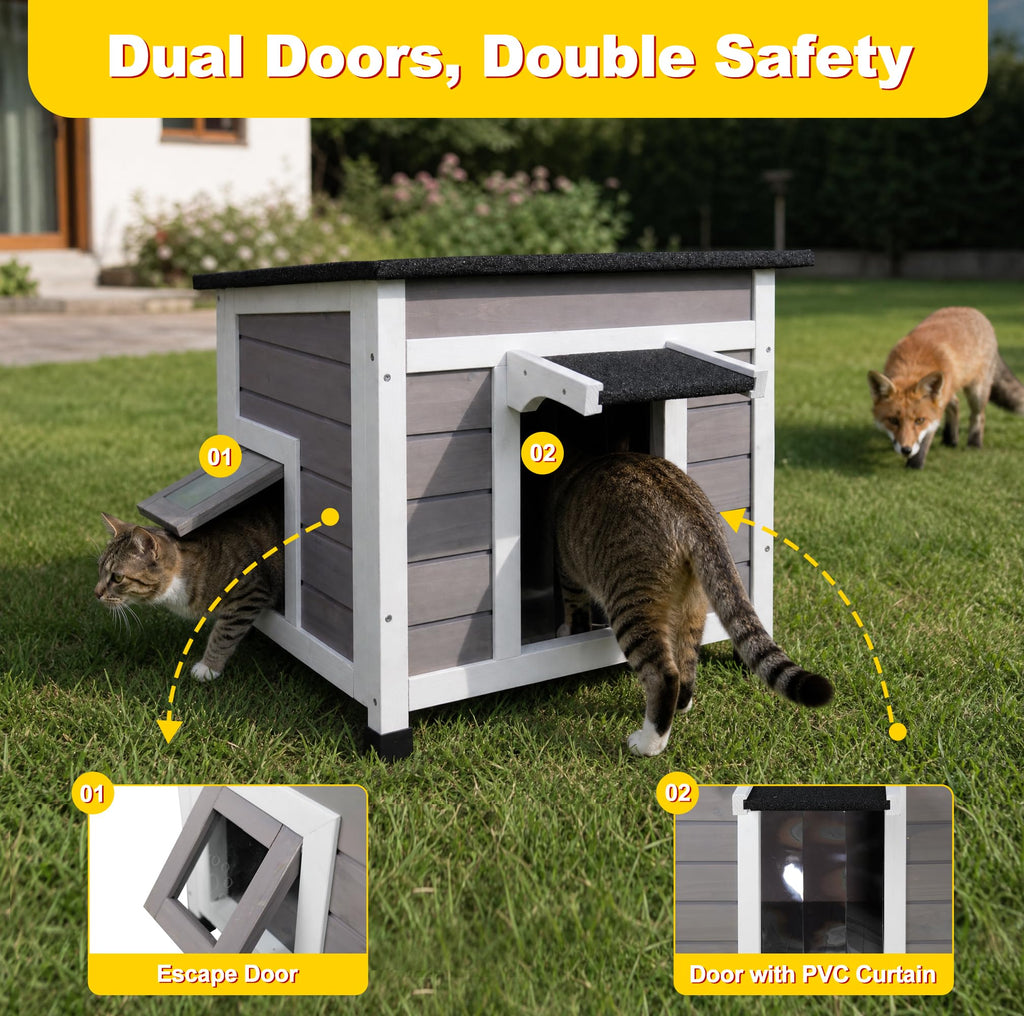 Insulated Outdoor Cat House T903
