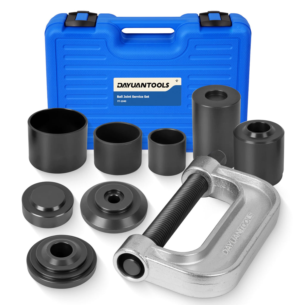 9 Pcs Axle Nut Hub Impact Socket Set with Ball Joint Press & U Joint Removal Tool W813