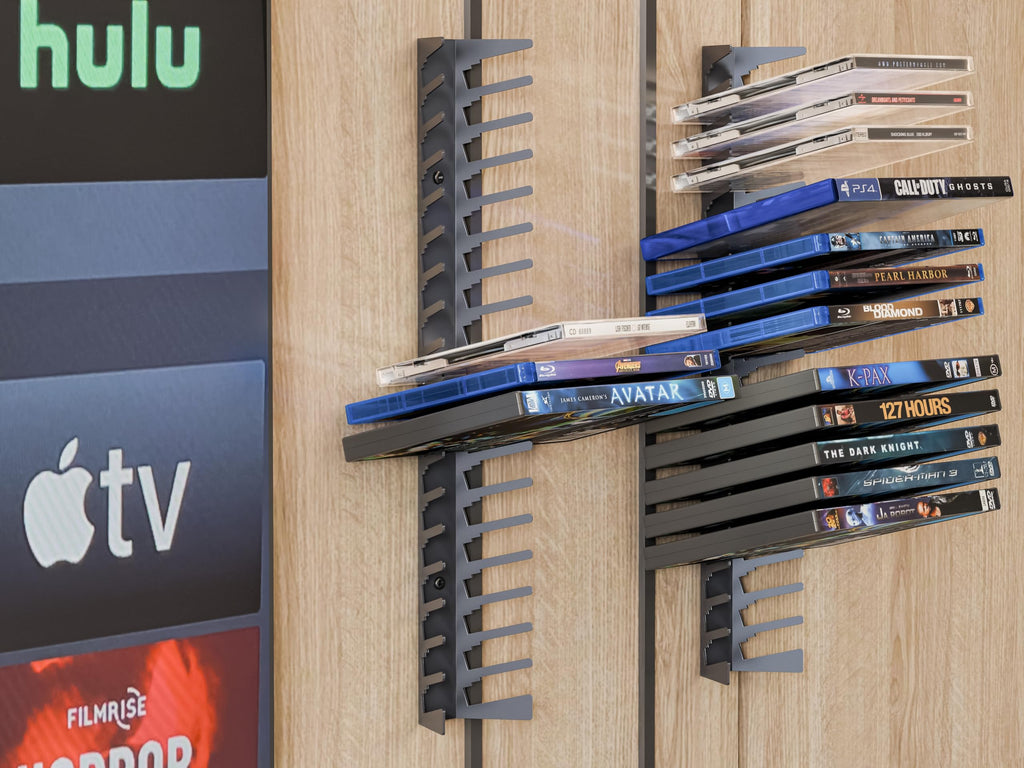 Metal Wall Mounted Video Game Storage Shelves 4-Pack U539