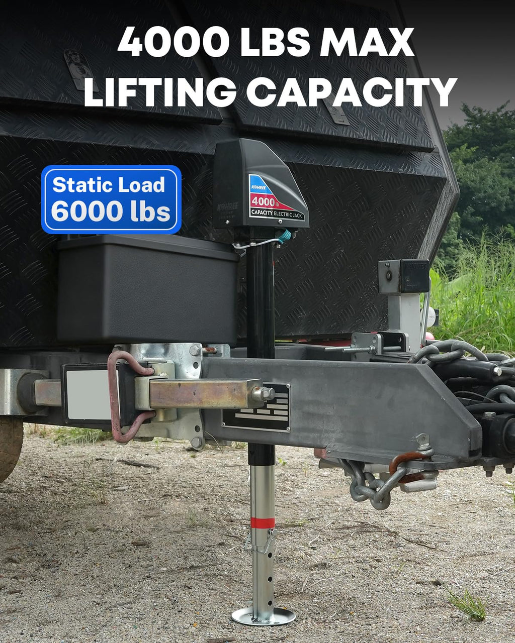 Electric Trailer Jack 4000lbs A-Frame W230491