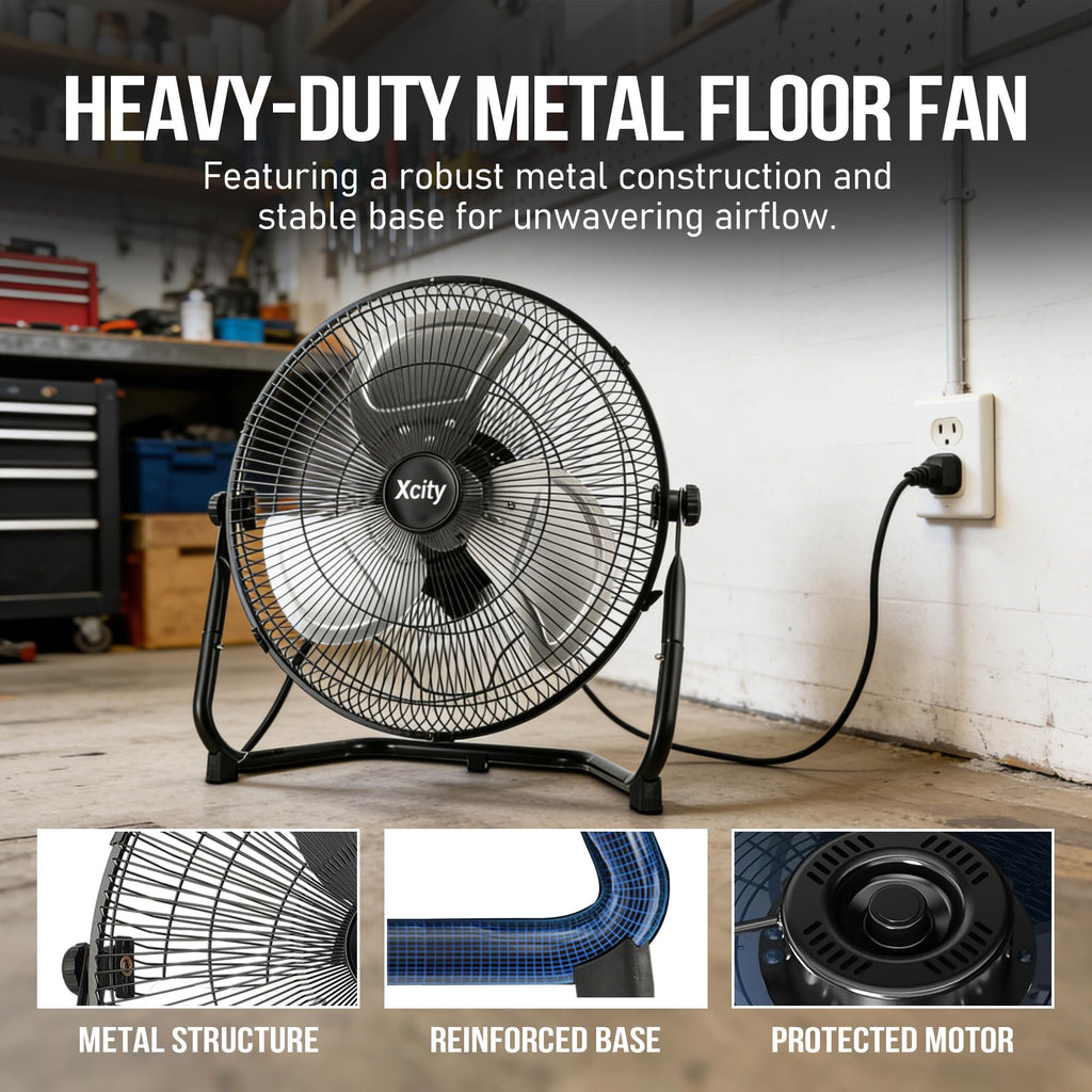 18 Inch Metal Floor & Box Fan P617802