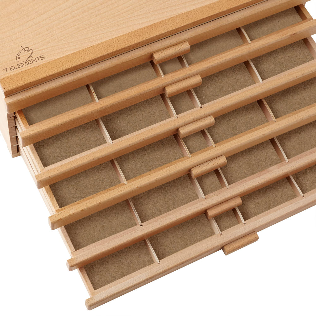 6 Drawer Wooden Artist Storage Box C85260
