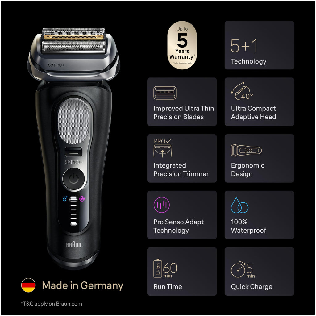Black Wet & Dry Electric Shaver B3683