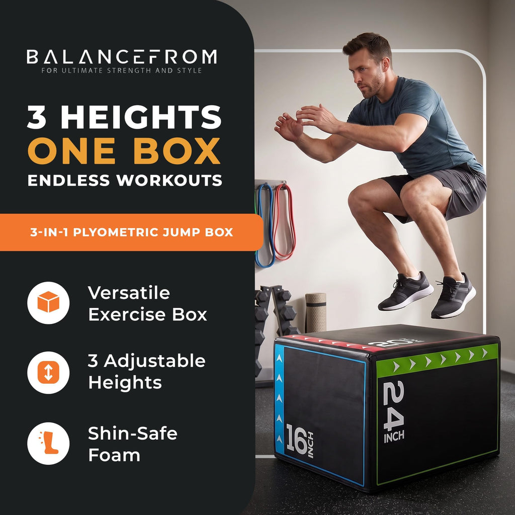 3-in-1 Foam Plyometric Jump Box O8624