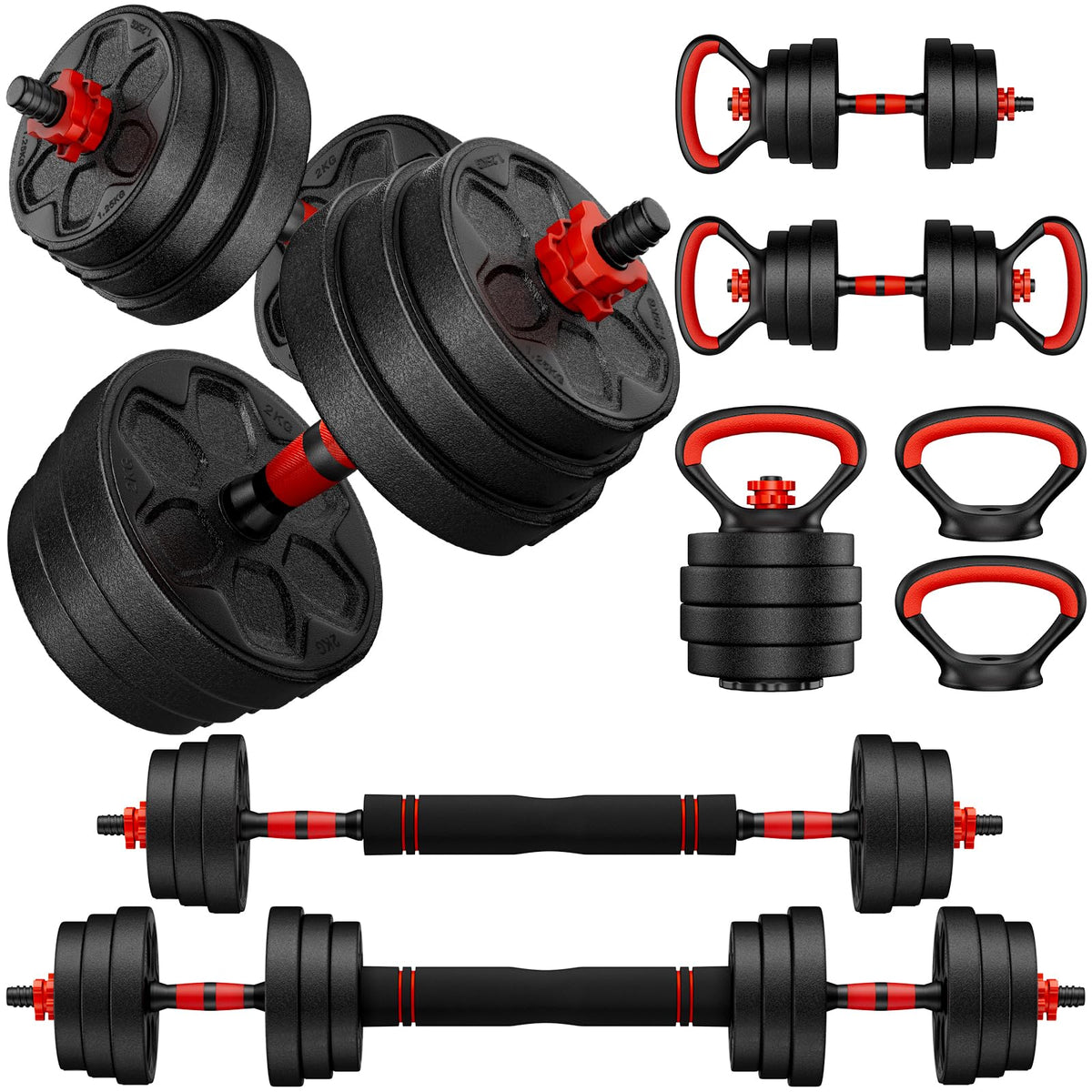 Adjustable 5-in-1 Dumbbell Set with Connector C788
