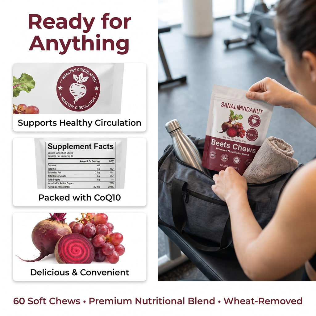 Beet Root Chews 500mg 60 Chews C605894