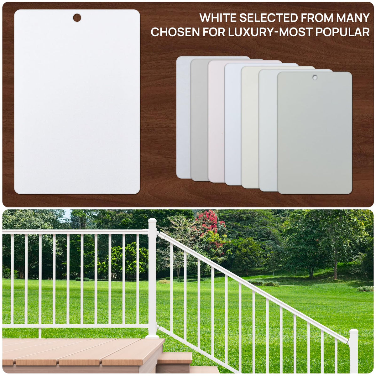 White Modular Stair Railing Kit Z22527
