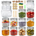 16 oz 12 Pack Wide Mouth Mason Jars with Lids N75151