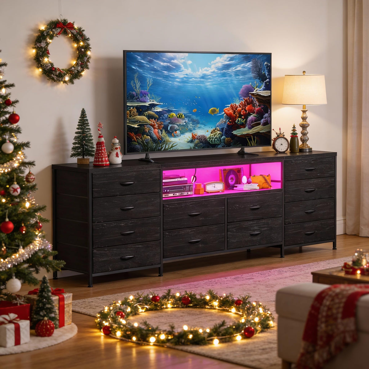 12 Drawers Dresser TV Stand A9573