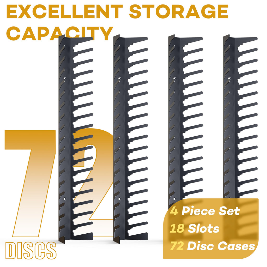 Metal Wall Mounted Video Game Storage Shelves 4-Pack U539