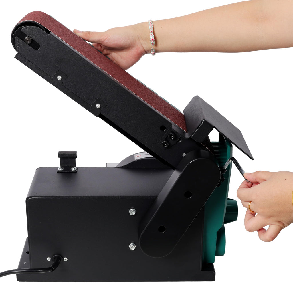 4" X 36" Belt and Disc Sander, 120V, Adjustable Tilt and Bevel Table H8775